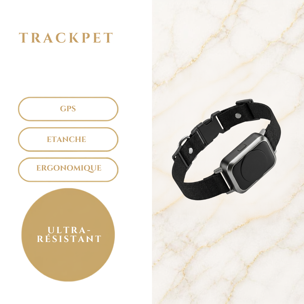TrackPet – Le collier GPS connecté et étanche pour chiens et chats