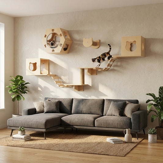 CatClimb - Le parcours mural d'escalade en bois pour chat