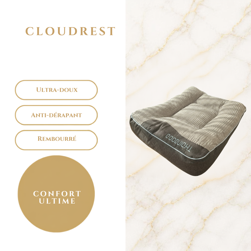 CloudRest - Le lit apaisant et grand confort pour tout vos compagnons.